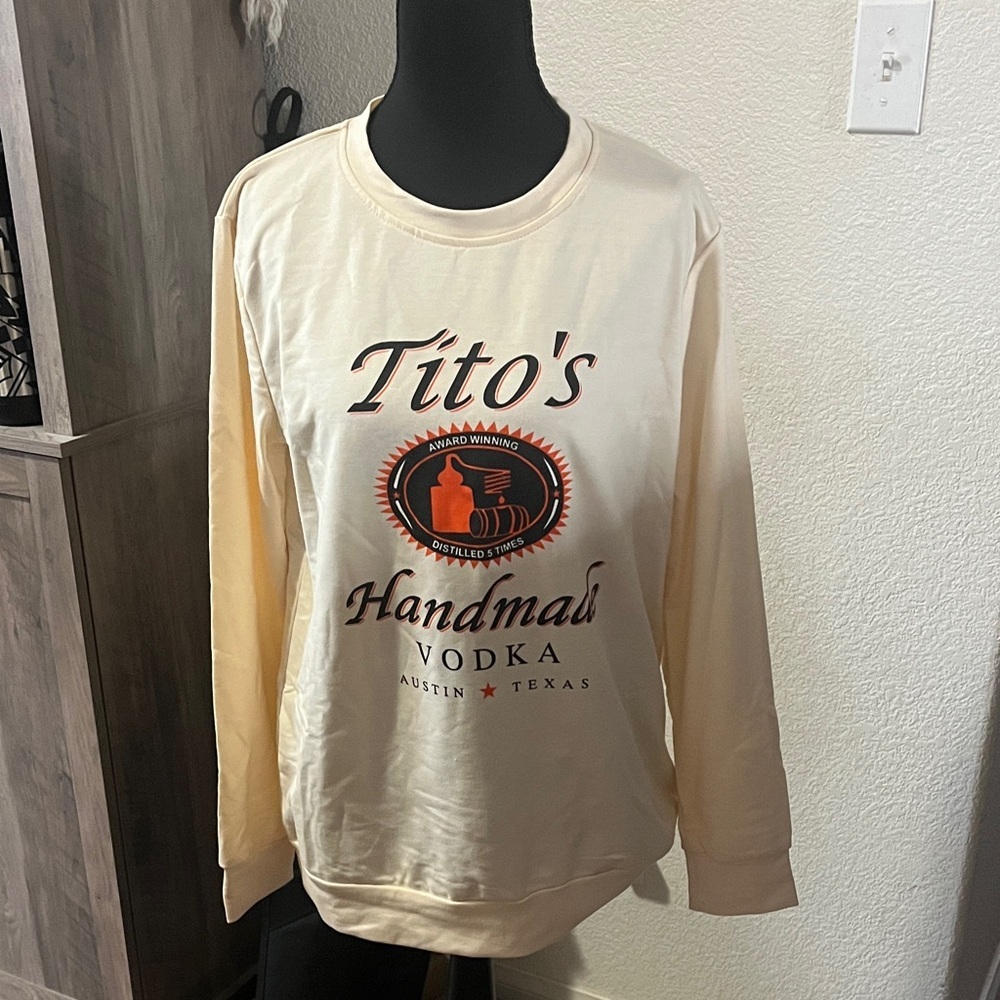 Tito's Handmade Vodka Cream Sweatshirt